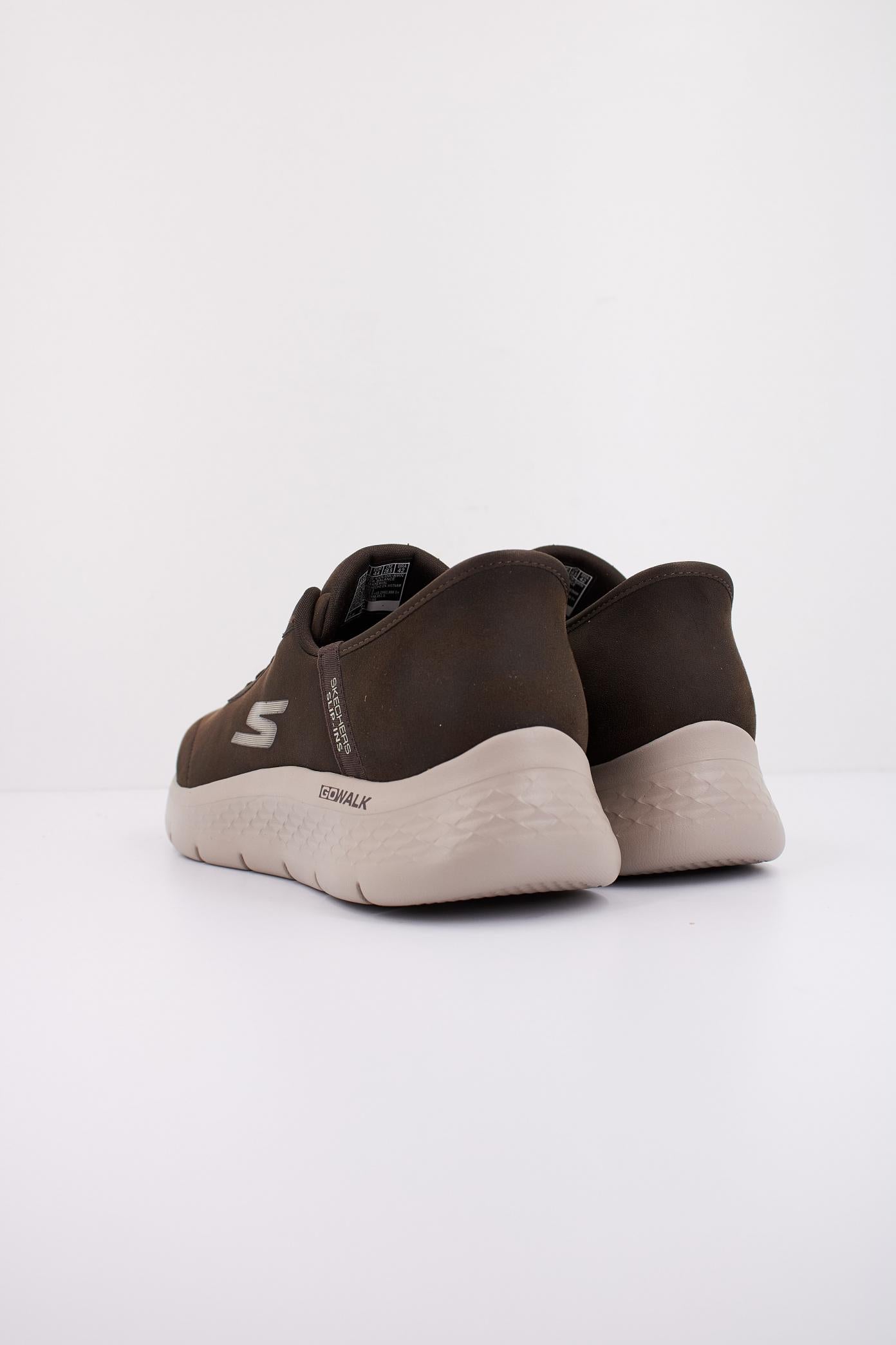 SKECHERS SLIP - INS GO WALK FLEX - SMOOT en color MARRON  (4)