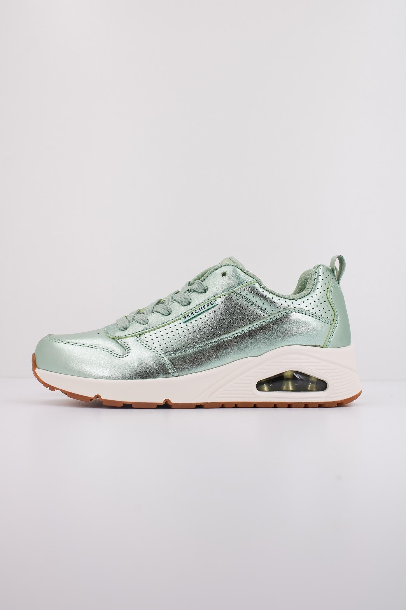 SKECHERS UNO - METALLIXS en color VERDE  (1)