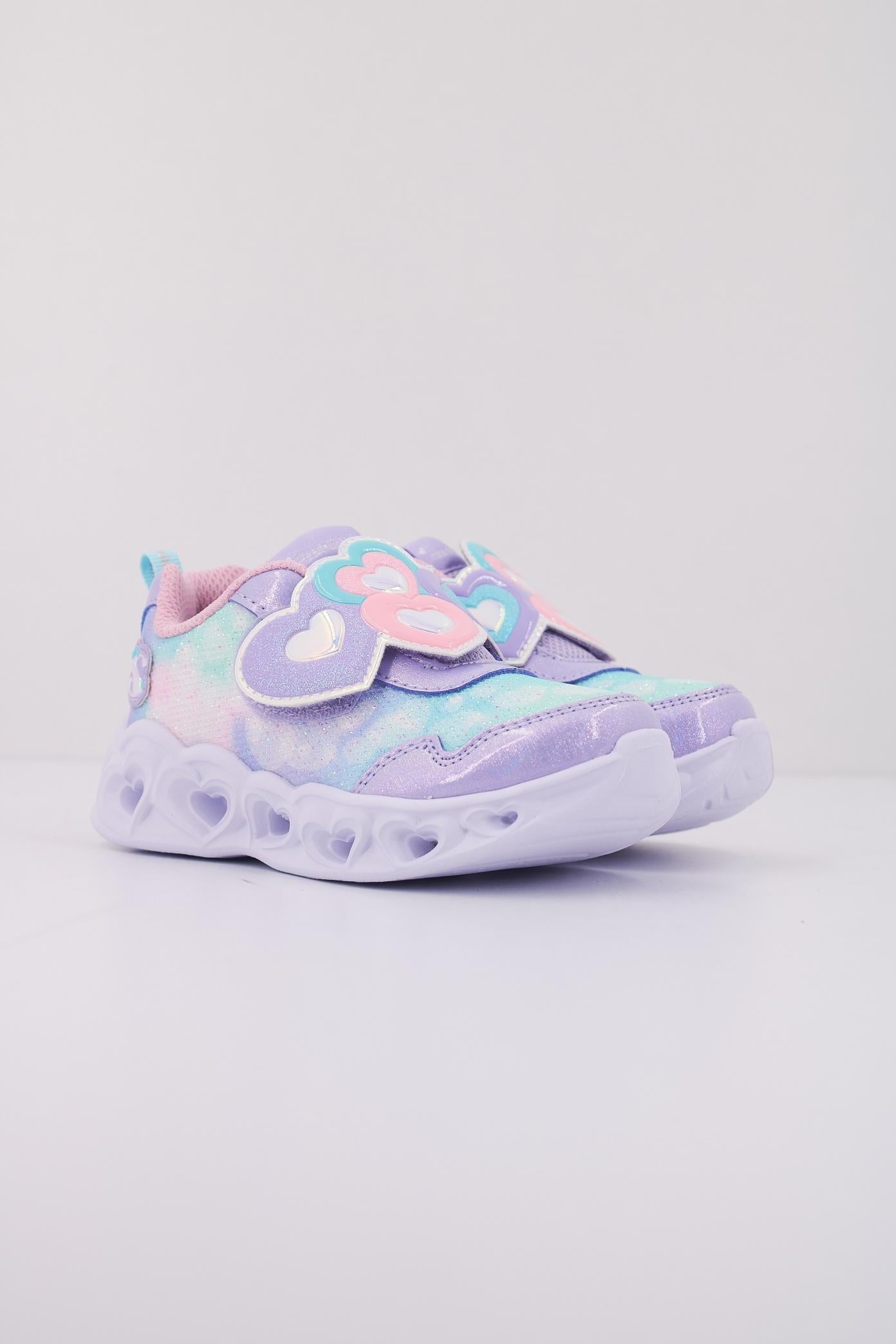 SKECHERS HEART LIGHTS - LOVIN en color VIOLETA  (2)