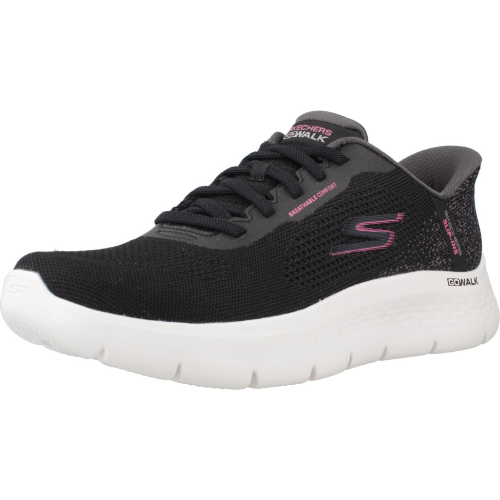 SKECHERS  GO WALK FLEX SAFIYA  en color NEGRO  (1)