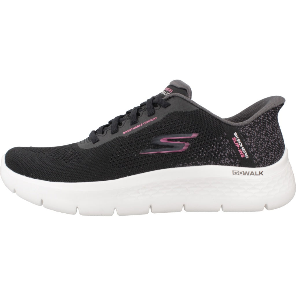 SKECHERS  GO WALK FLEX SAFIYA  en color NEGRO  (2)