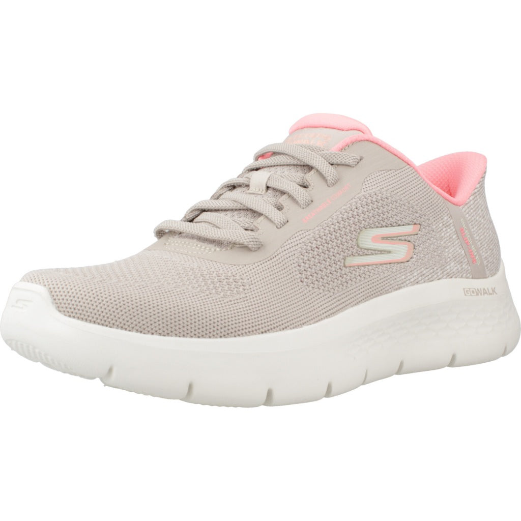 SKECHERS  GO WALK FLEX SAFIYA  en color BEIS  (1)