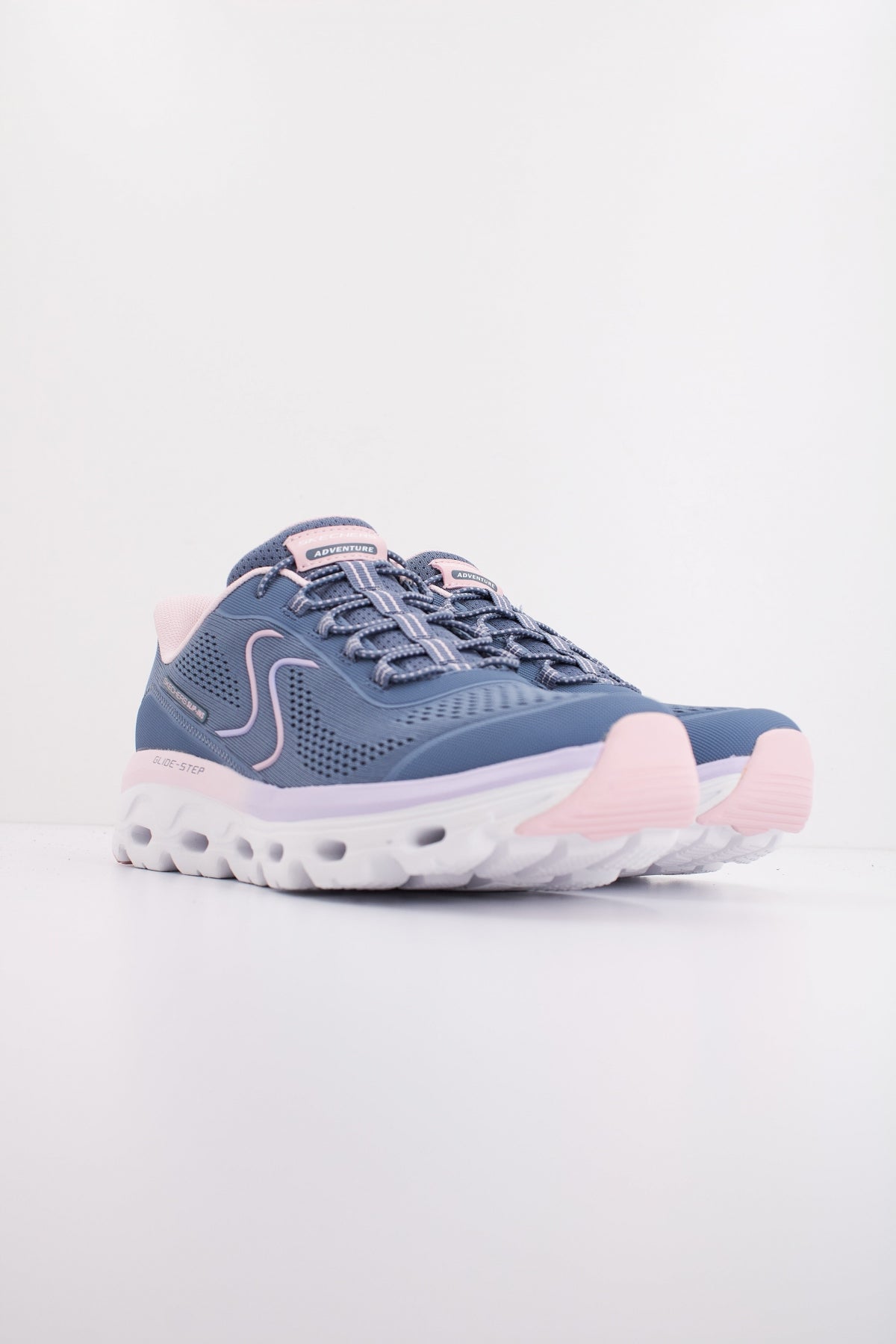 SKECHERS GLIDE STEP SOLE en color AZUL  (2)