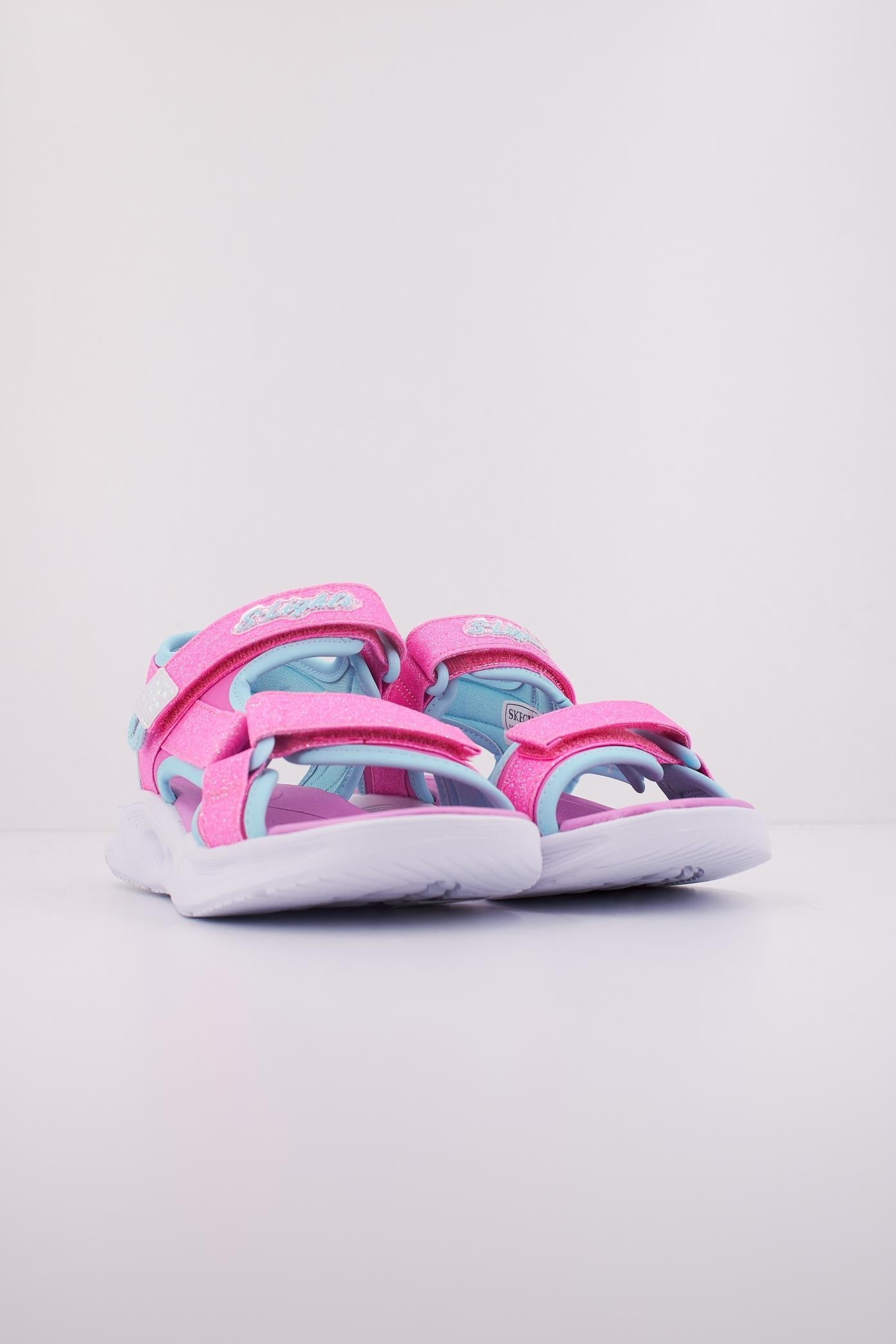 SKECHERS SOLA GLOW SANDAL en color ROSA  (2)