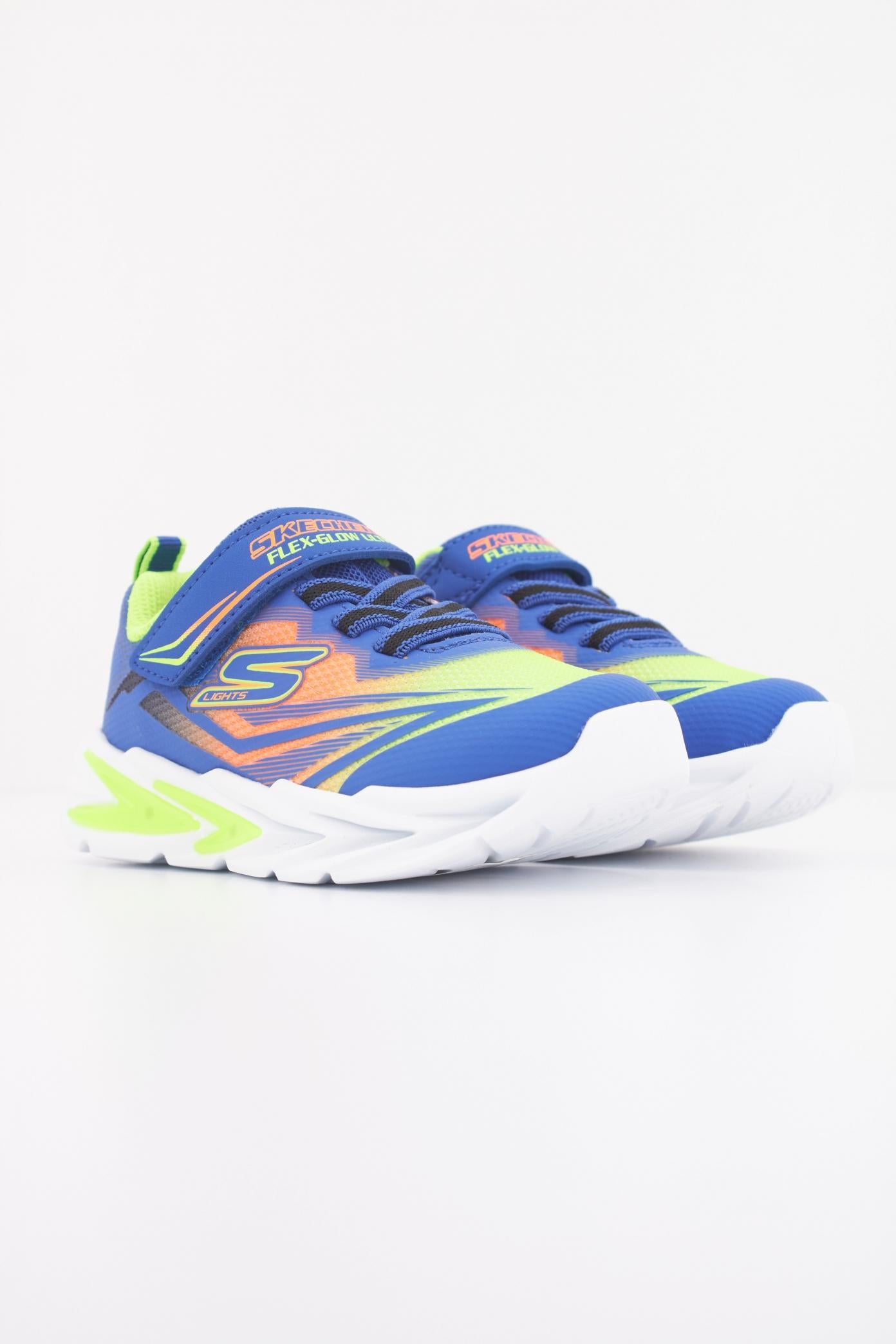 SKECHERS FLEX-GLOW ULTRA en color AZUL  (2)