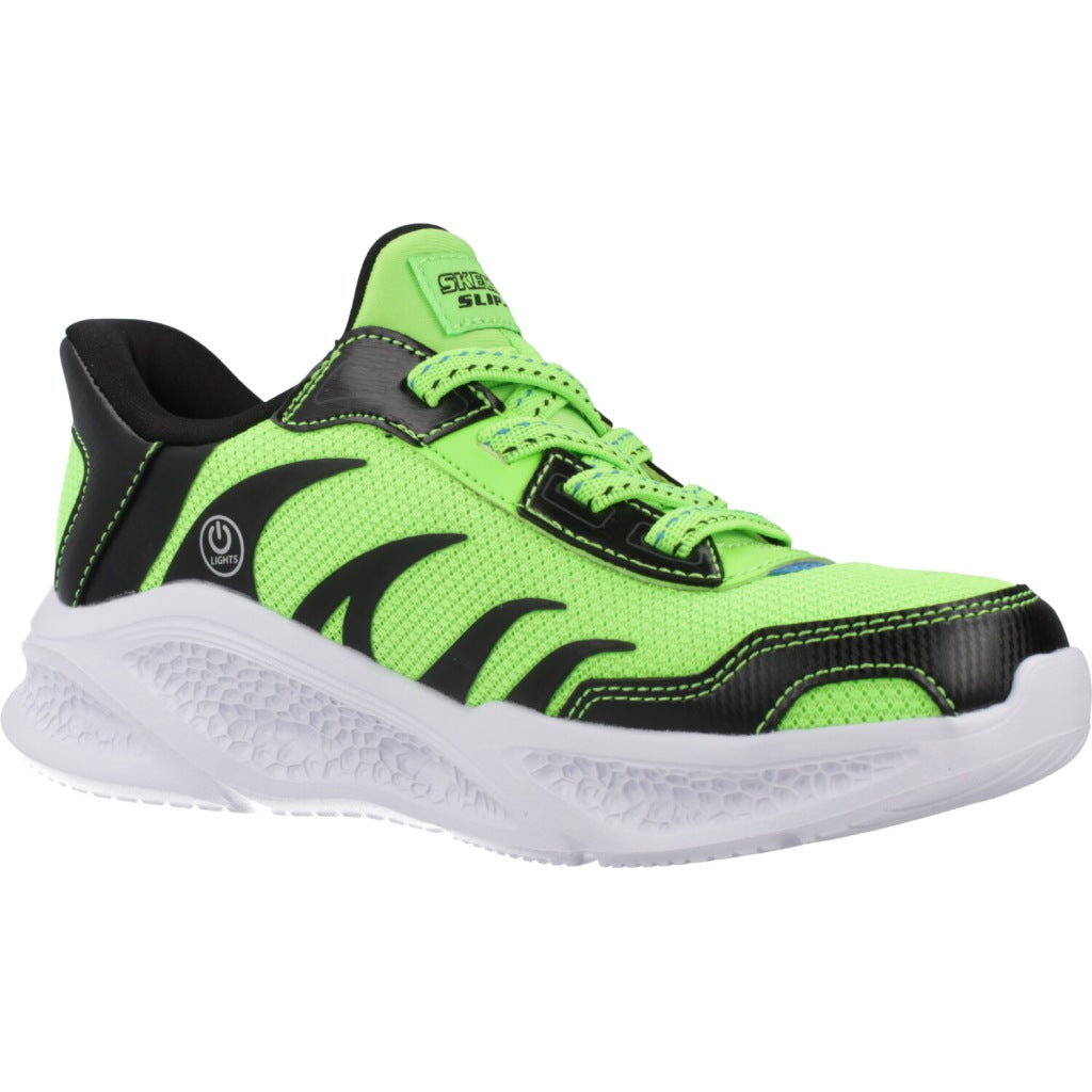 SKECHERS SLIP-INS METEOR-LIGHTS  en color VERDE  (5)