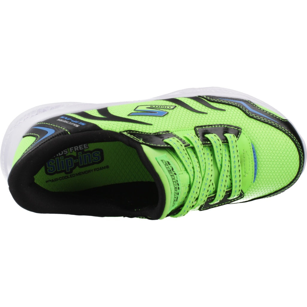 SKECHERS SLIP-INS METEOR-LIGHTS  en color VERDE  (7)