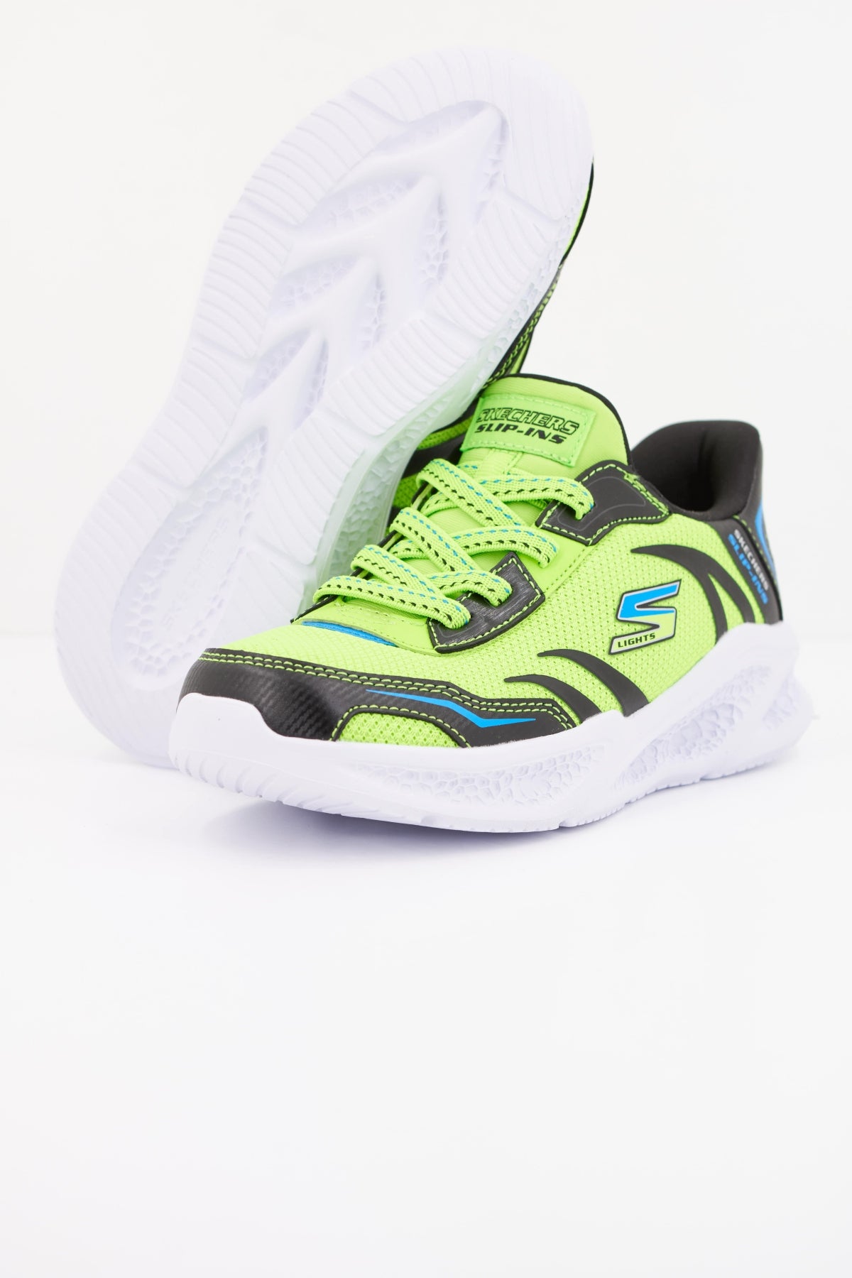 SKECHERS SLIP-INS METEOR-LIGHTS  en color VERDE  (5)