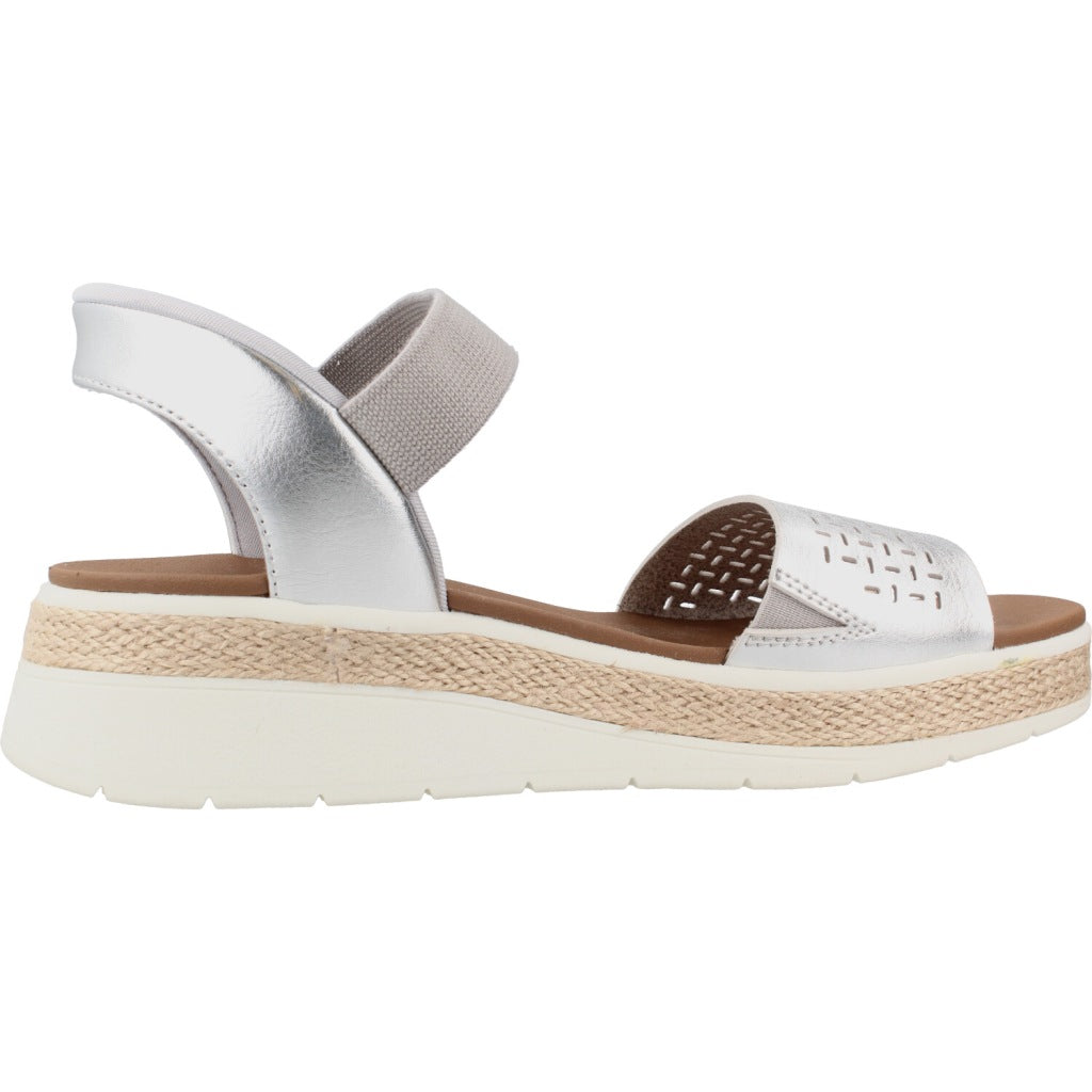 SKECHERS BOBS SUN RAY STEP ASIDE en color PLATA  (4)
