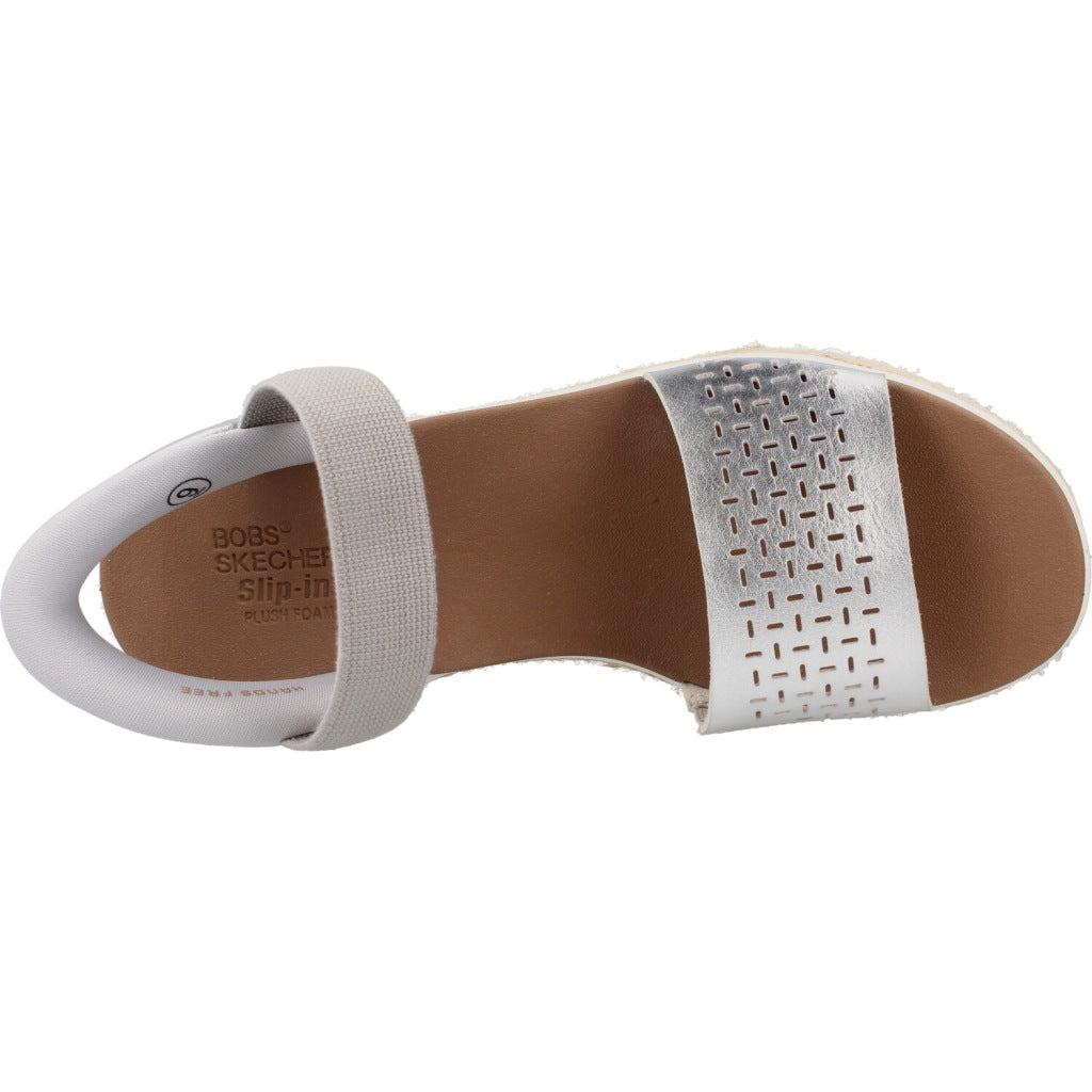 SKECHERS BOBS SUN RAY STEP ASIDE en color PLATA  (7)
