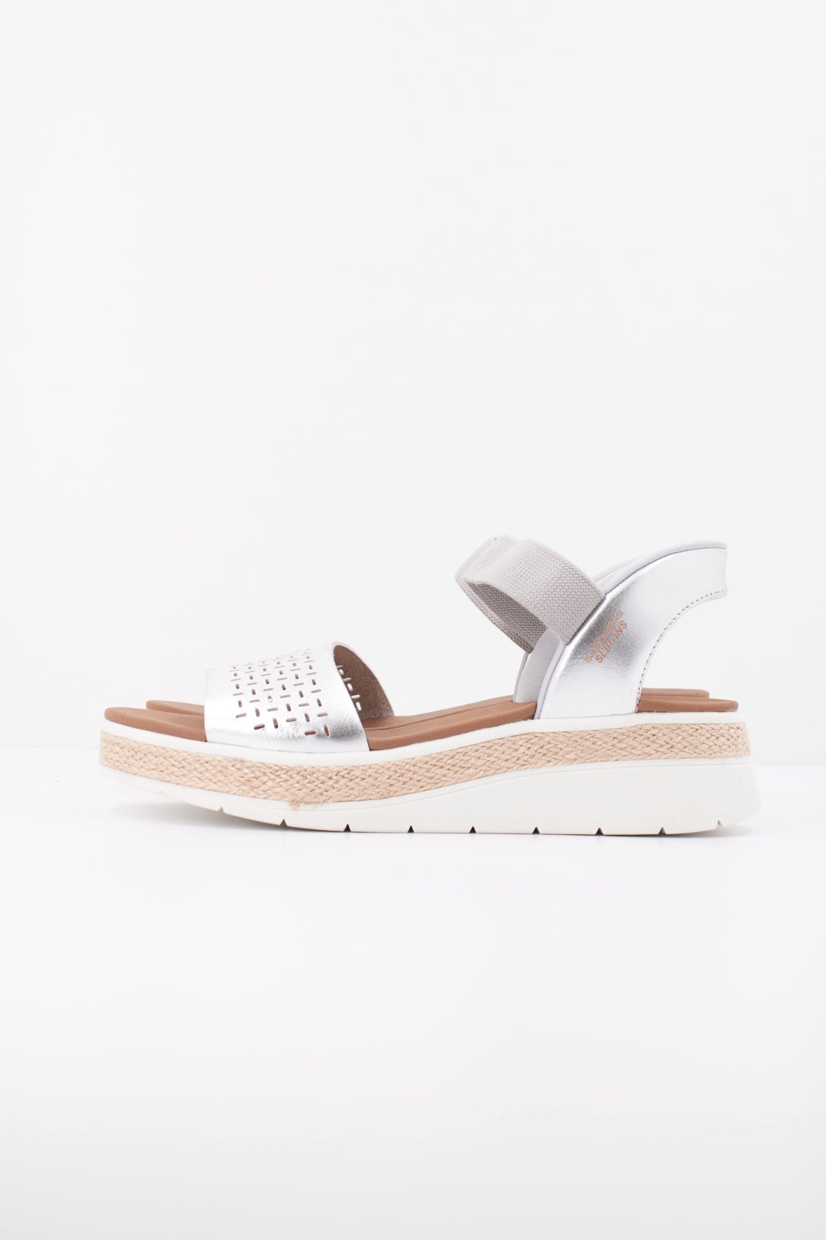 SKECHERS BOBS SUN RAY STEP ASIDE en color PLATA  (1)