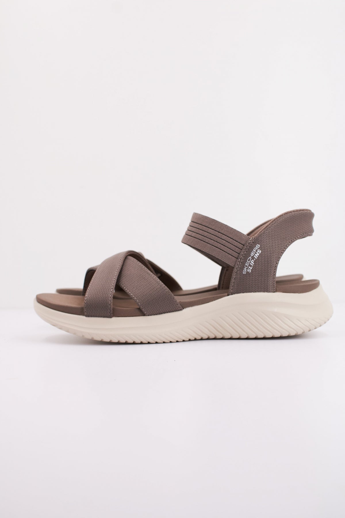 SKECHERS  ULTRA FLEX . SANDAL NEV  en color GRIS  (1)