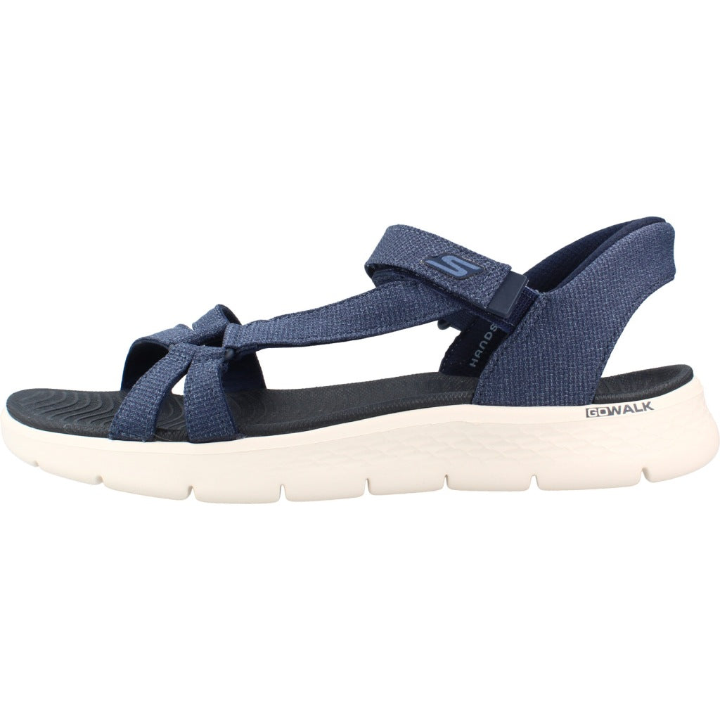 SKECHERS GO WALK FLEX SANDAL ILLUM en color AZUL  (2)