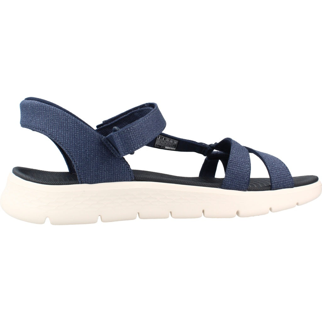 SKECHERS GO WALK FLEX SANDAL ILLUM en color AZUL  (4)