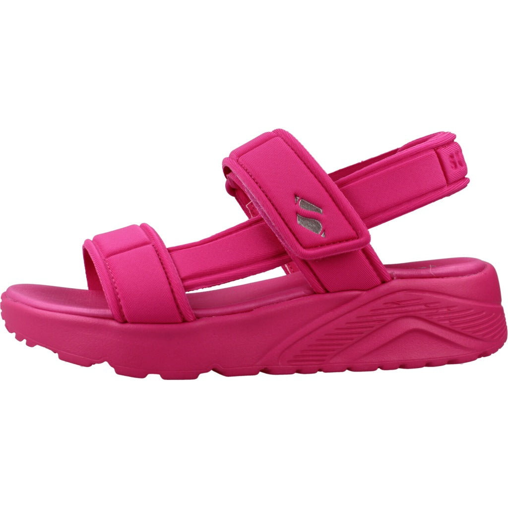 SKECHERS UNO LITE SANDAL SUNNY STAND en color ROSA  (2)