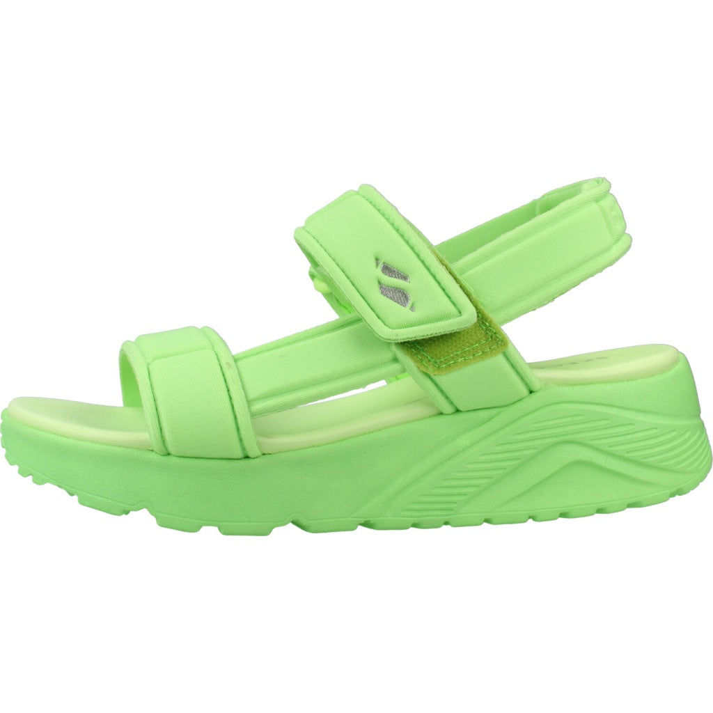 SKECHERS UNO LITE SANDAL SUNNY STAND en color VERDE  (2)