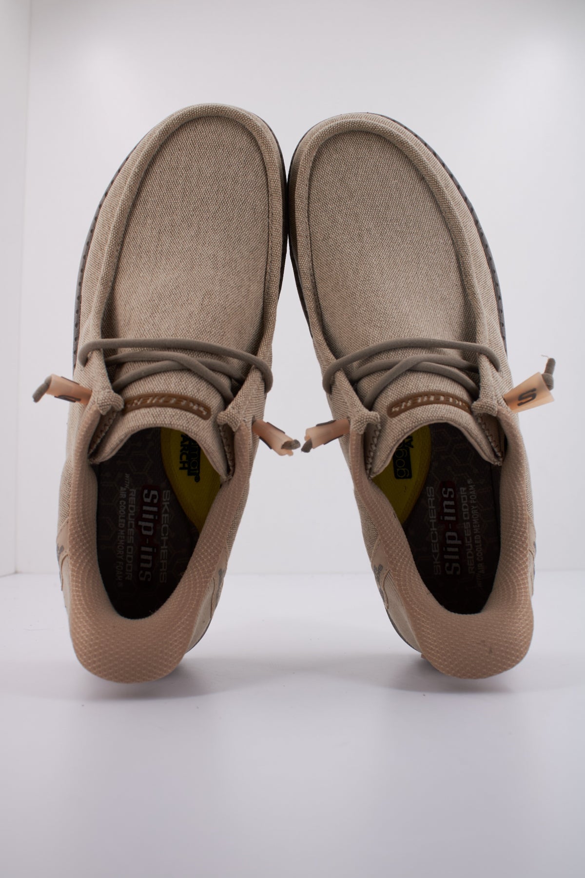 SKECHERS SLIP-INS MELSON en color MARRON CLARO  (3)