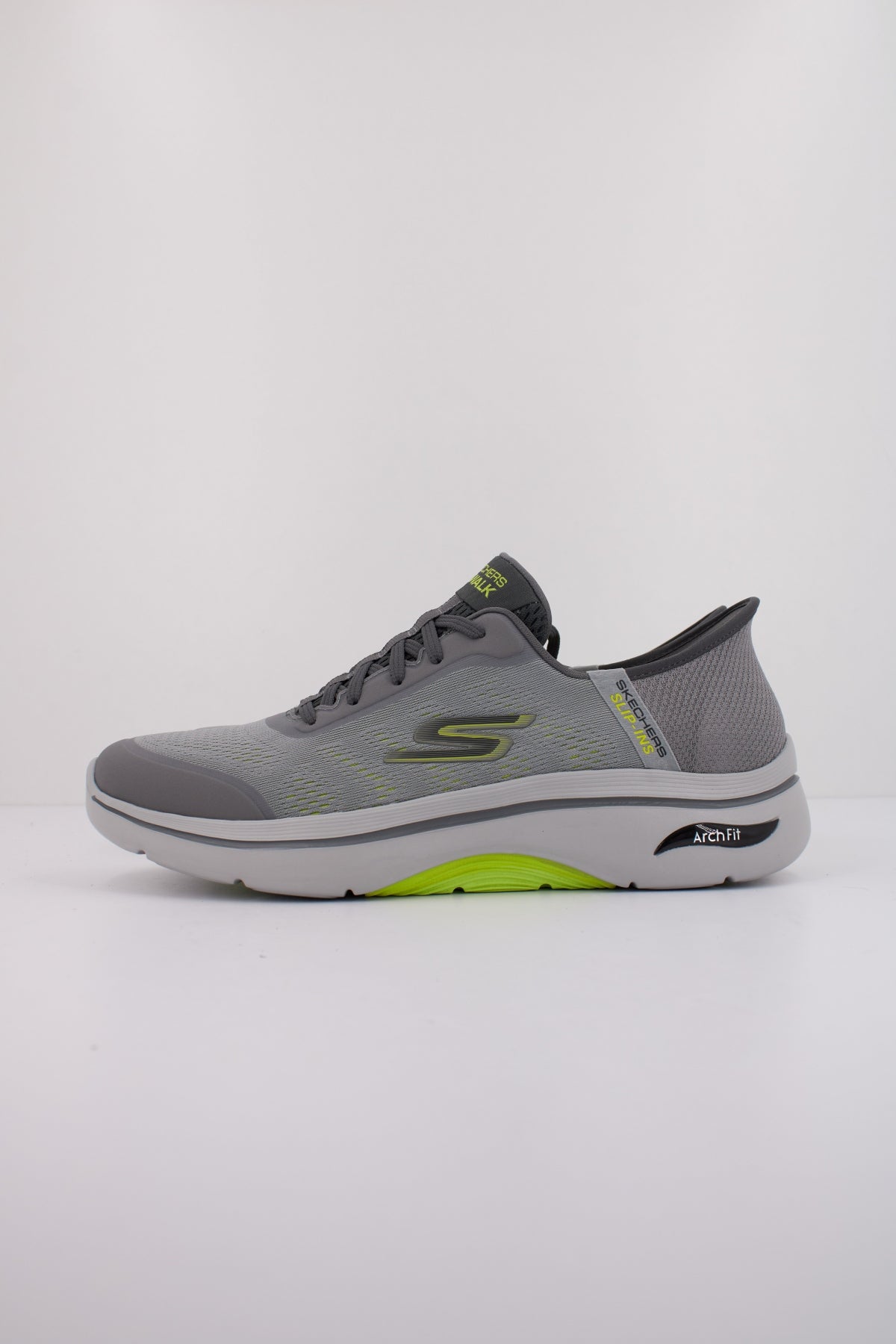 SKECHERS SLIP - INS GO WALK ARCH . en color GRIS  (1)