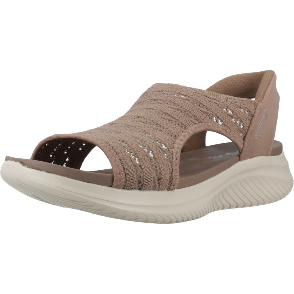SKECHERS SLIP-INS  ULTRA FLEX . SUN WARMTH en color MARRON  (1)