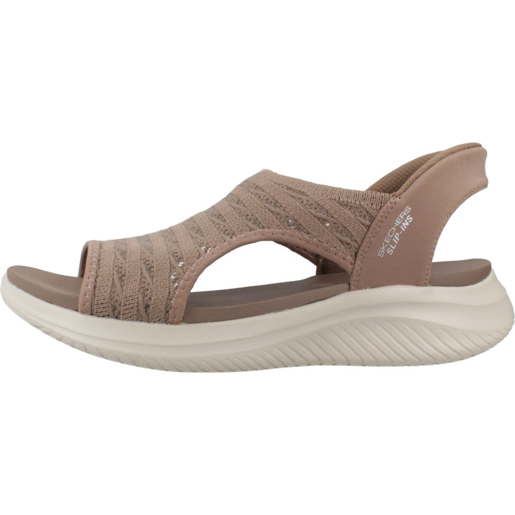 SKECHERS SLIP-INS  ULTRA FLEX . SUN WARMTH en color MARRON  (2)