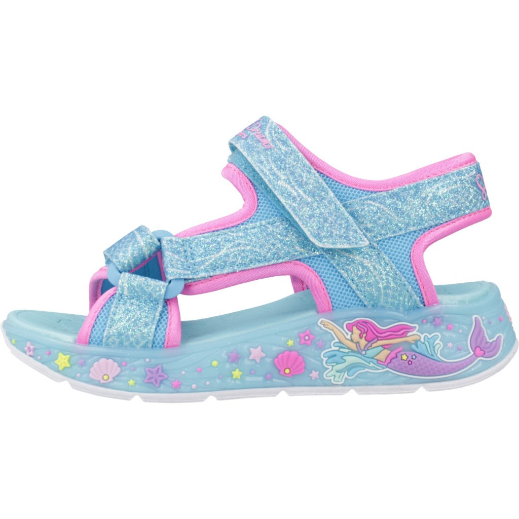 SKECHERS  LIGHTS MERMAID DR  en color AZUL  (2)