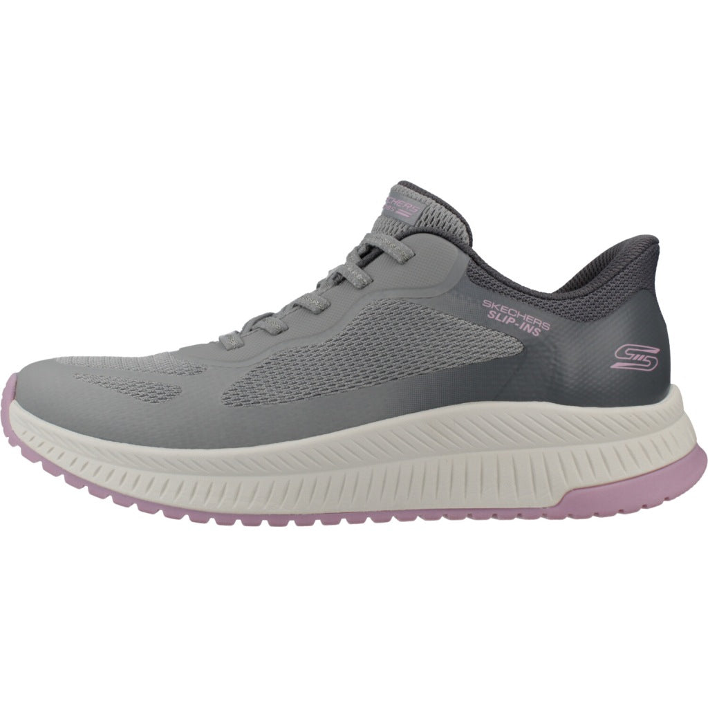 SKECHERS SLIP-INS BOBS SQUAD  STAPLE LOOK en color GRIS  (2)