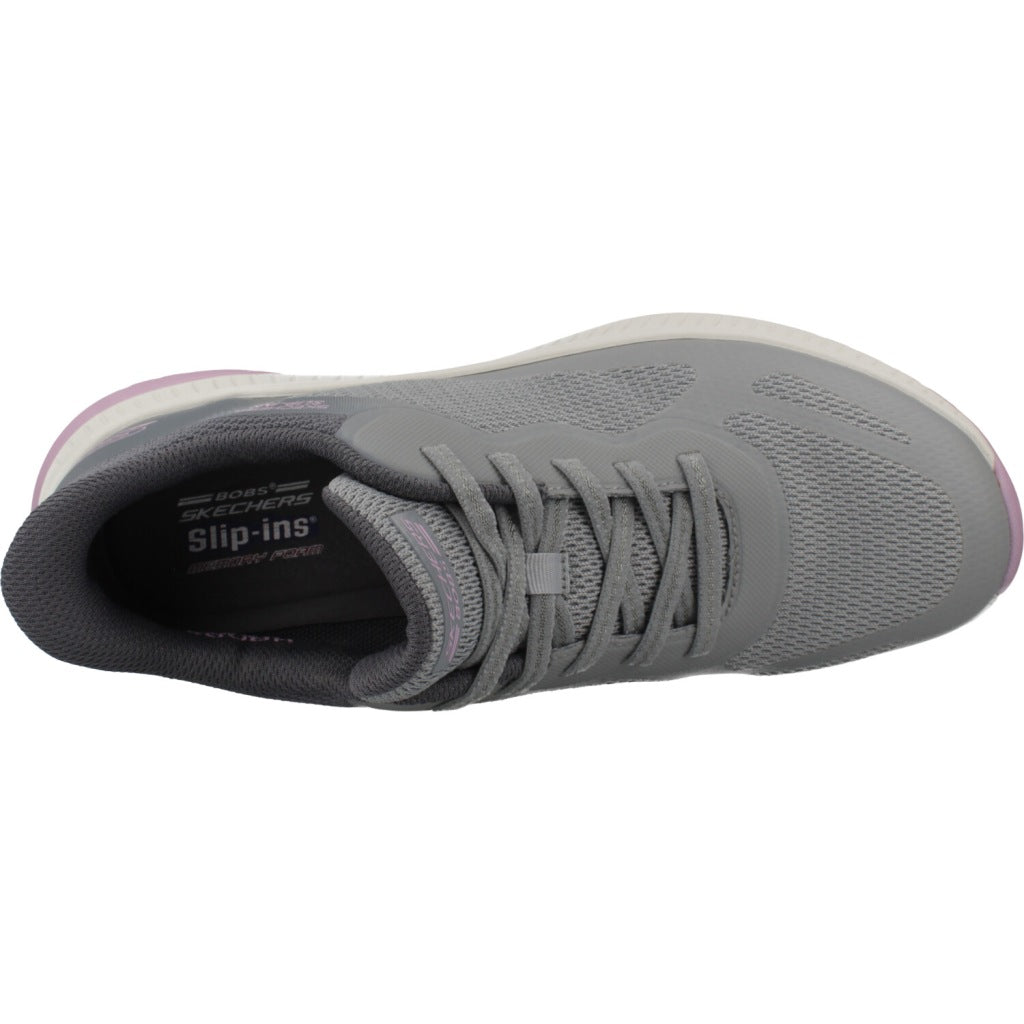 SKECHERS SLIP-INS BOBS SQUAD  STAPLE LOOK en color GRIS  (7)