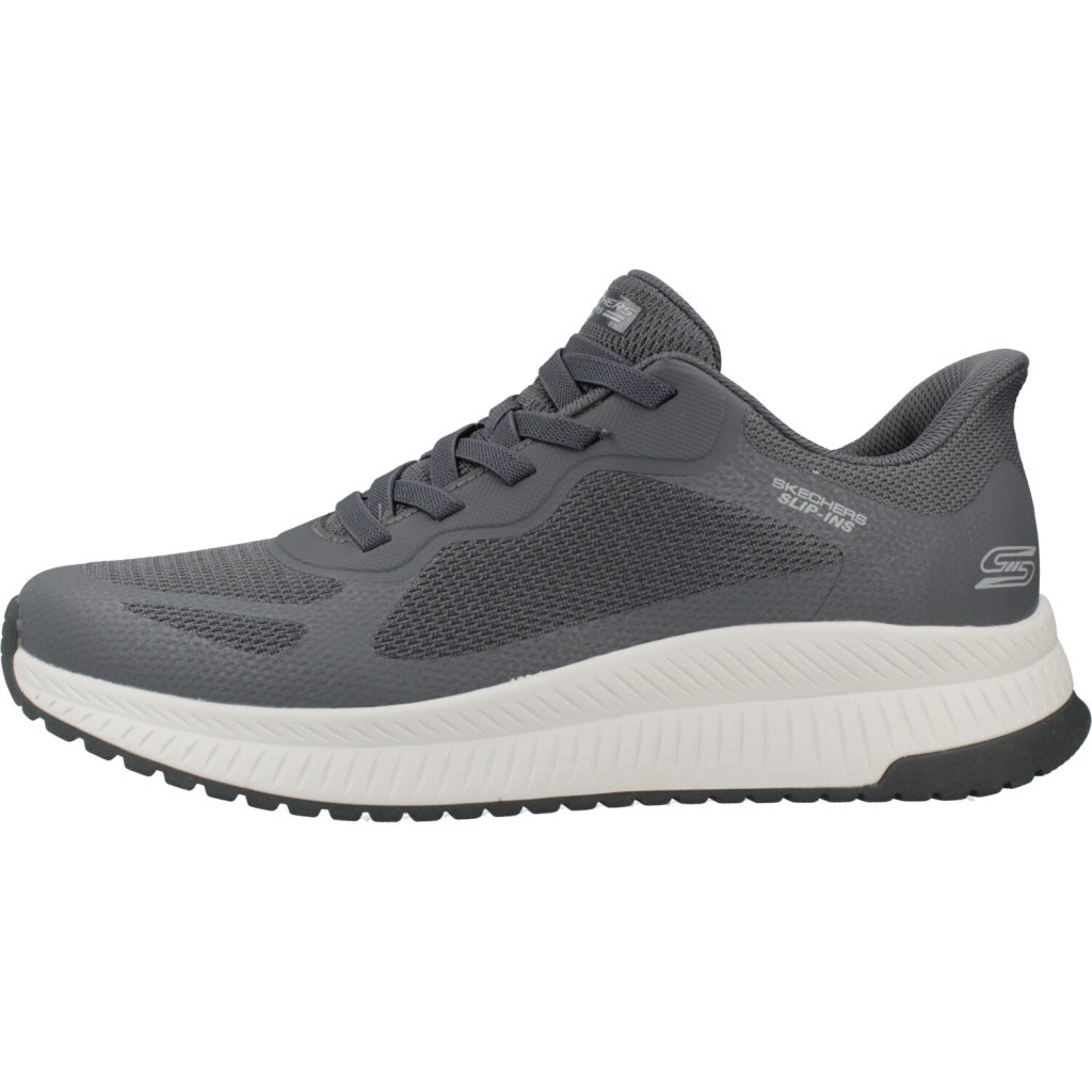 SKECHERS SLIP-INS BOBS SQUAD  en color GRIS  (2)