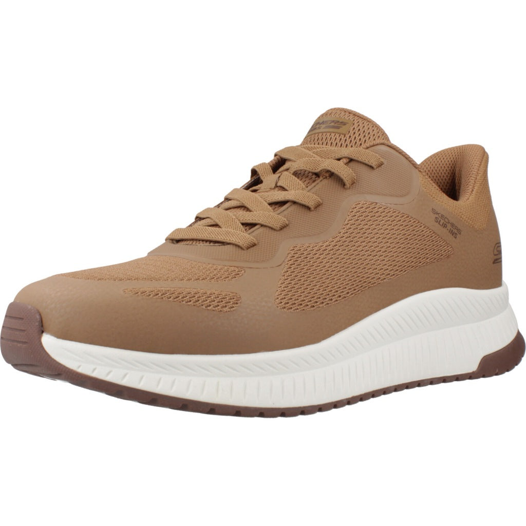 SKECHERS SLIP-INS BOBS SQUAD  en color MARRON  (1)