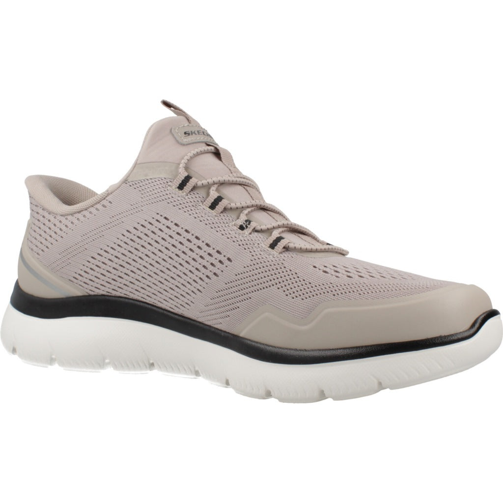SKECHERS SUMMITS-TOP RATE en color MARRON CLARO  (5)
