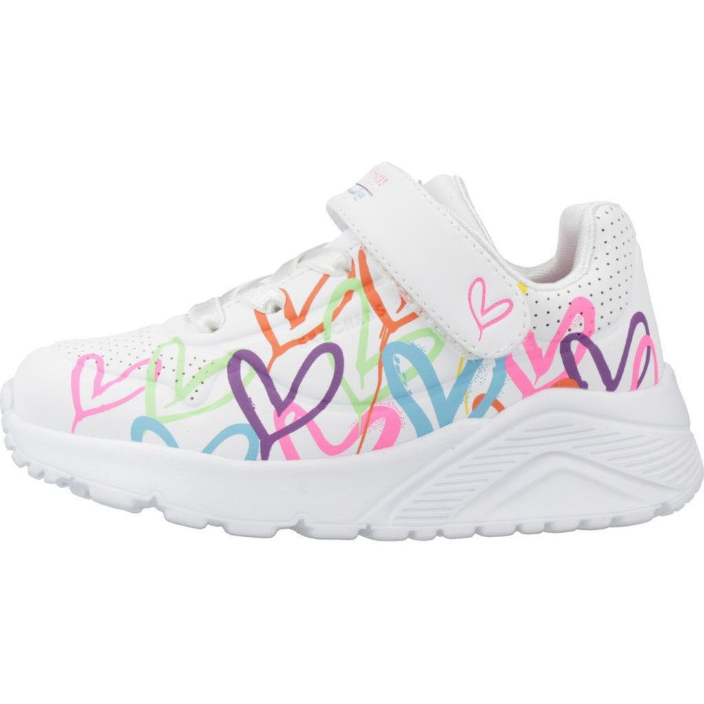 SKECHERS UNO LITE LOVE LEVITATE en color BLANCO  (2)