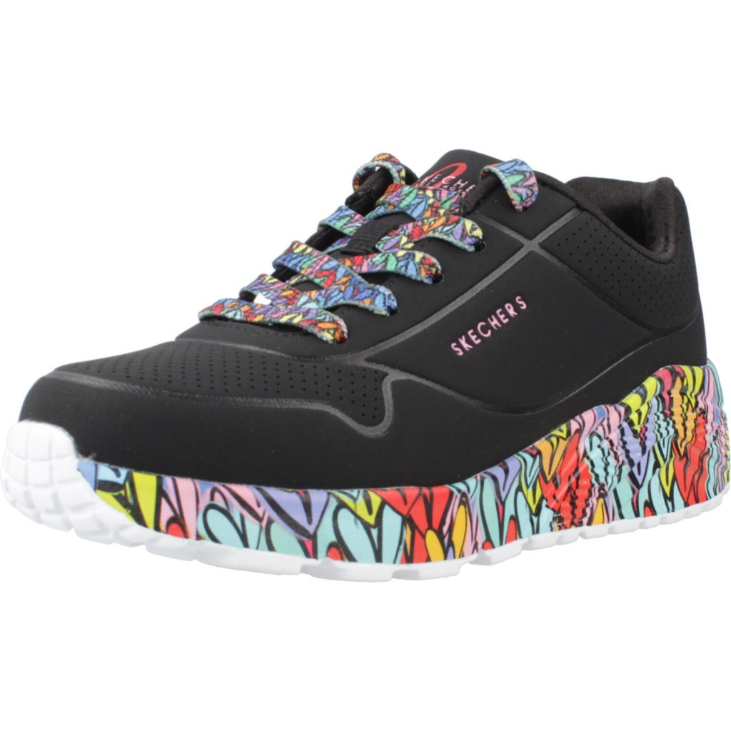 SKECHERS UNO LITESUBTLE LOVE en color NEGRO  (1)