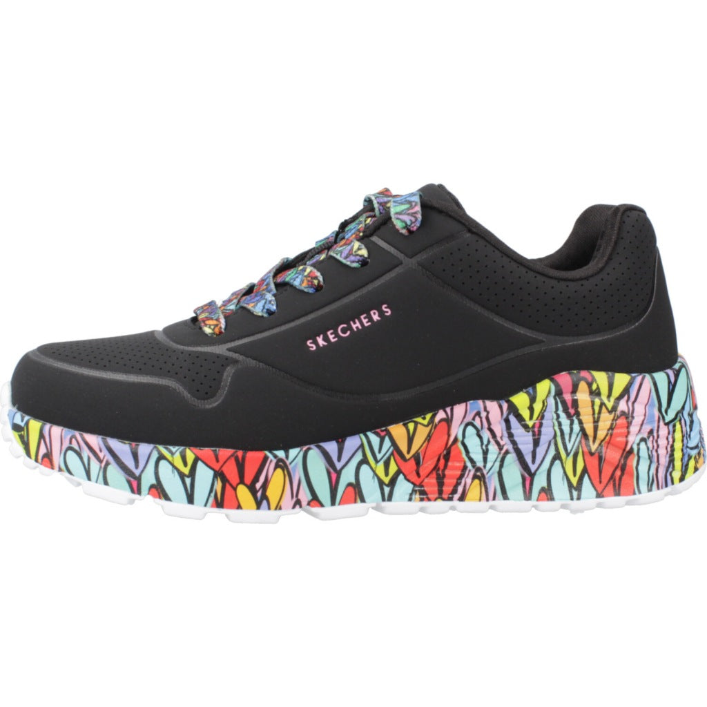 SKECHERS UNO LITESUBTLE LOVE en color NEGRO  (2)