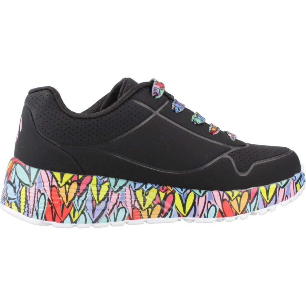 SKECHERS UNO LITESUBTLE LOVE en color NEGRO  (4)