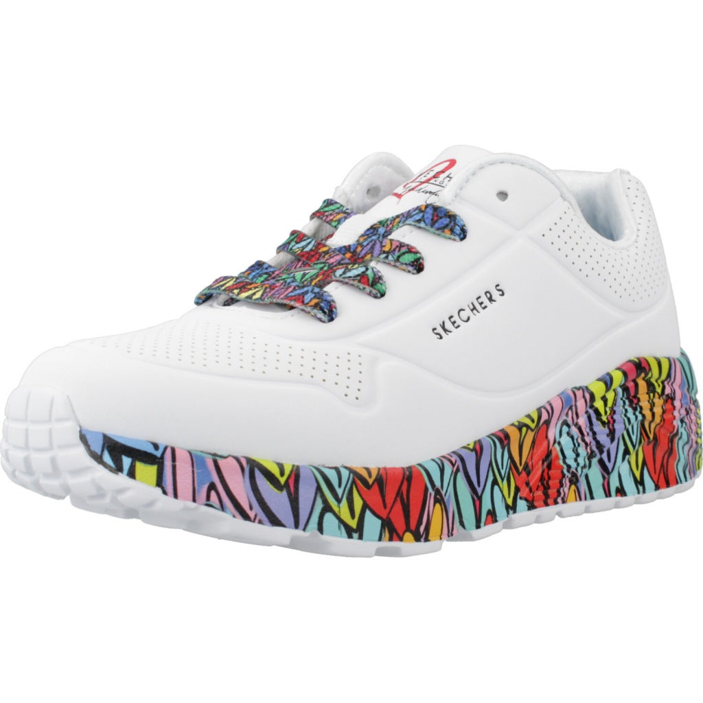 SKECHERS UNO LITESUBTLE LOVE en color BLANCO  (1)