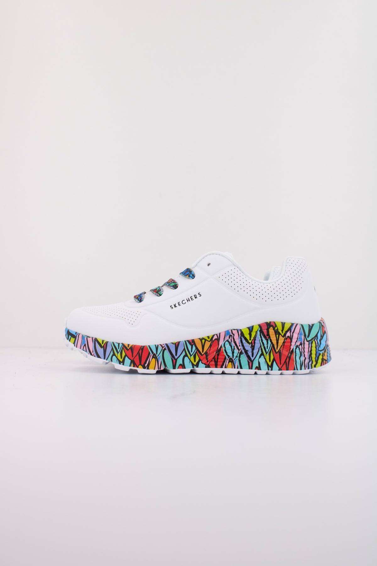 SKECHERS UNO LITESUBTLE LOVE en color BLANCO  (1)