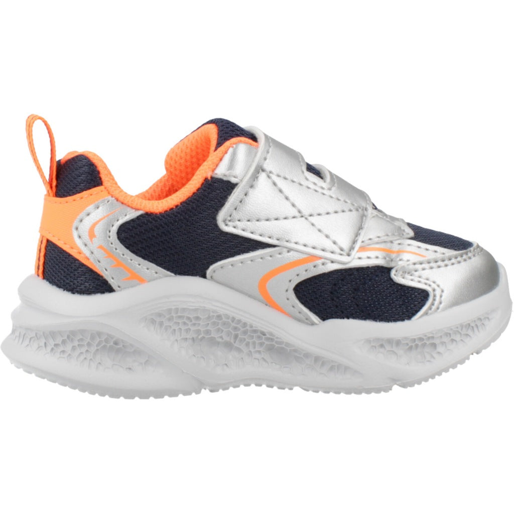 SKECHERS METEORLIGHTS GLOW en color PLATA  (4)
