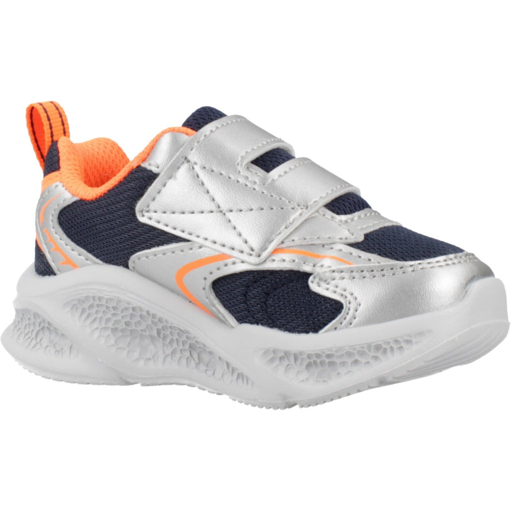 SKECHERS METEORLIGHTS GLOW en color PLATA  (5)