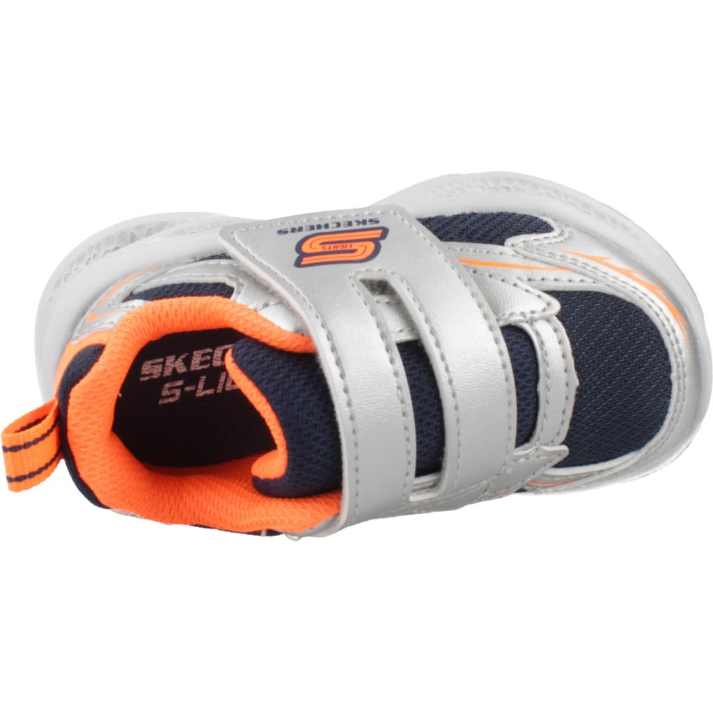 SKECHERS METEORLIGHTS GLOW en color PLATA  (7)