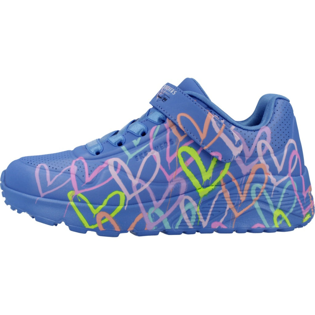 SKECHERS UNO LITE LOVE LEVITATE en color AZUL  (2)
