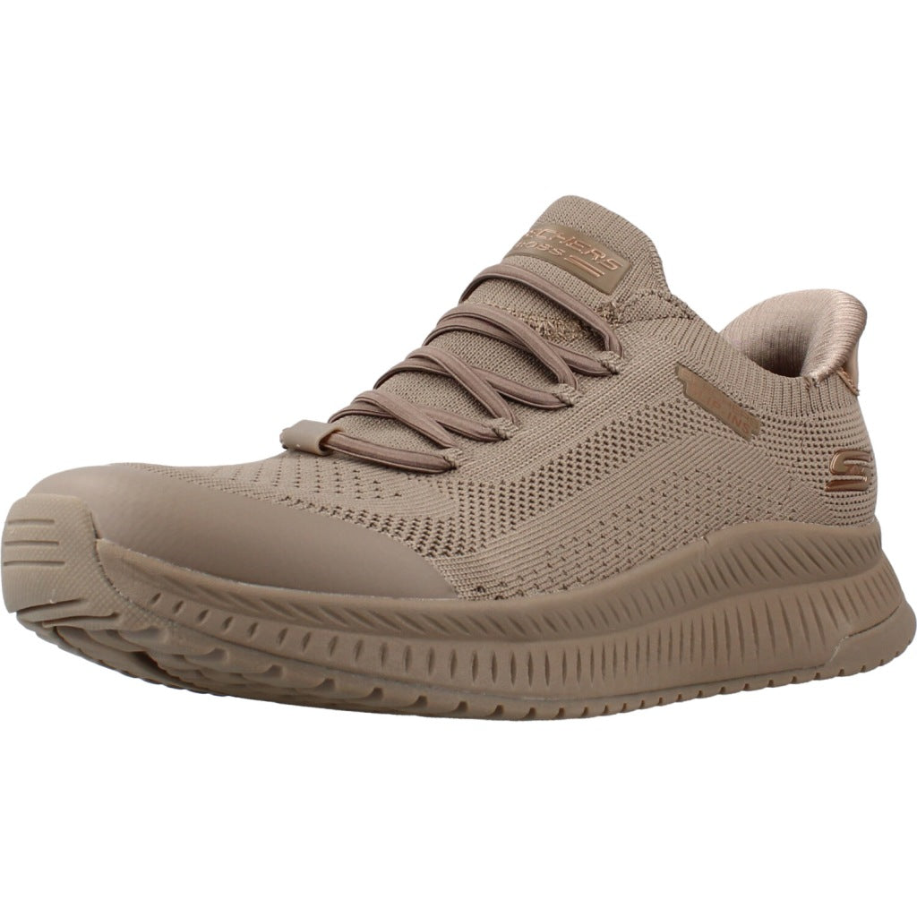 SKECHERS S BOBS SQUAD  DIRE STEP en color MARRON  (1)