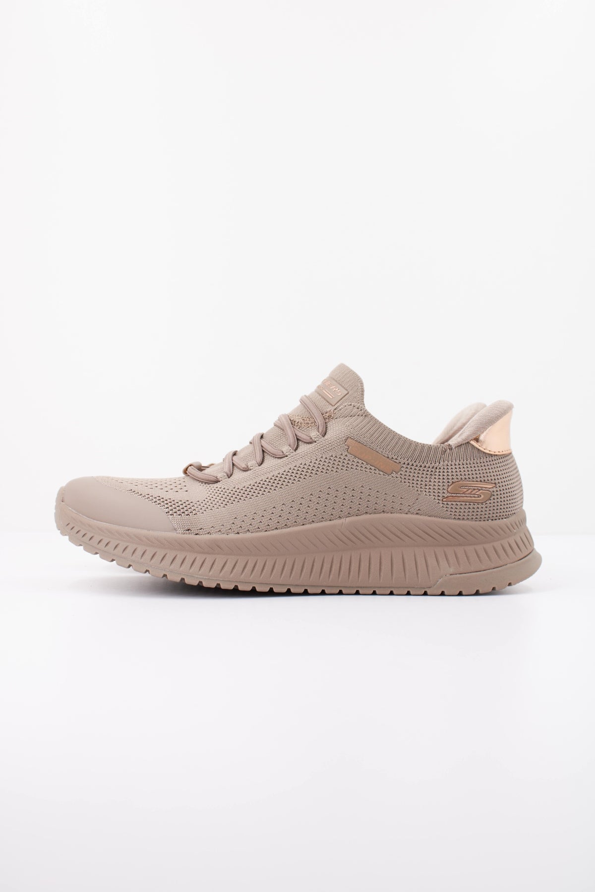 SKECHERS S BOBS SQUAD  DIRE STEP en color MARRON  (1)