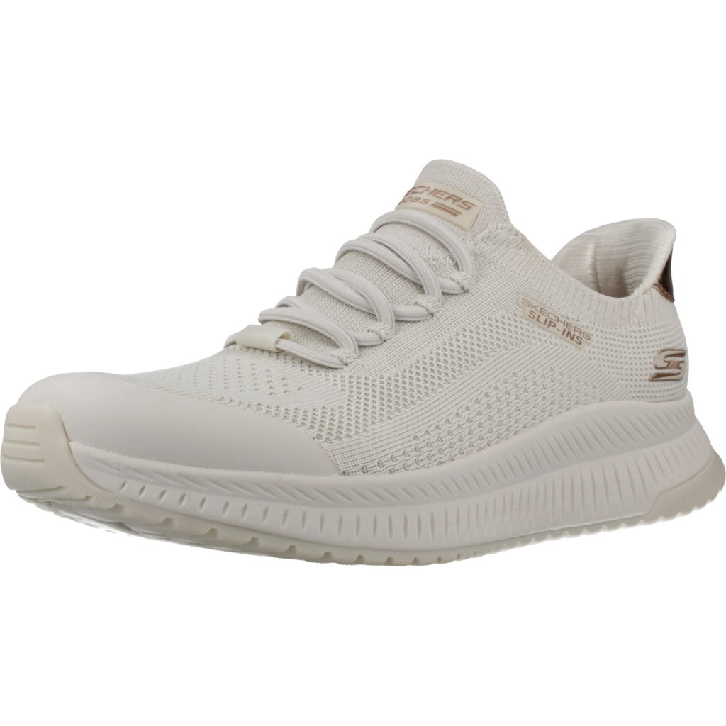 SKECHERS SLIP-INS BOBS SQUAD  DIRE STEP en color BLANCO  (1)