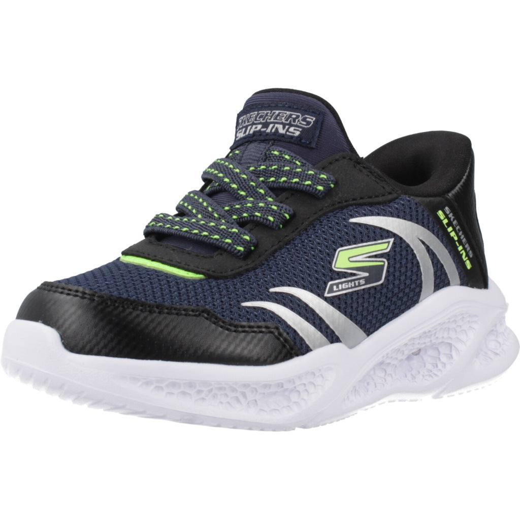 SKECHERS SLIP-INS METEOR LIGHTS en color AZUL  (1)