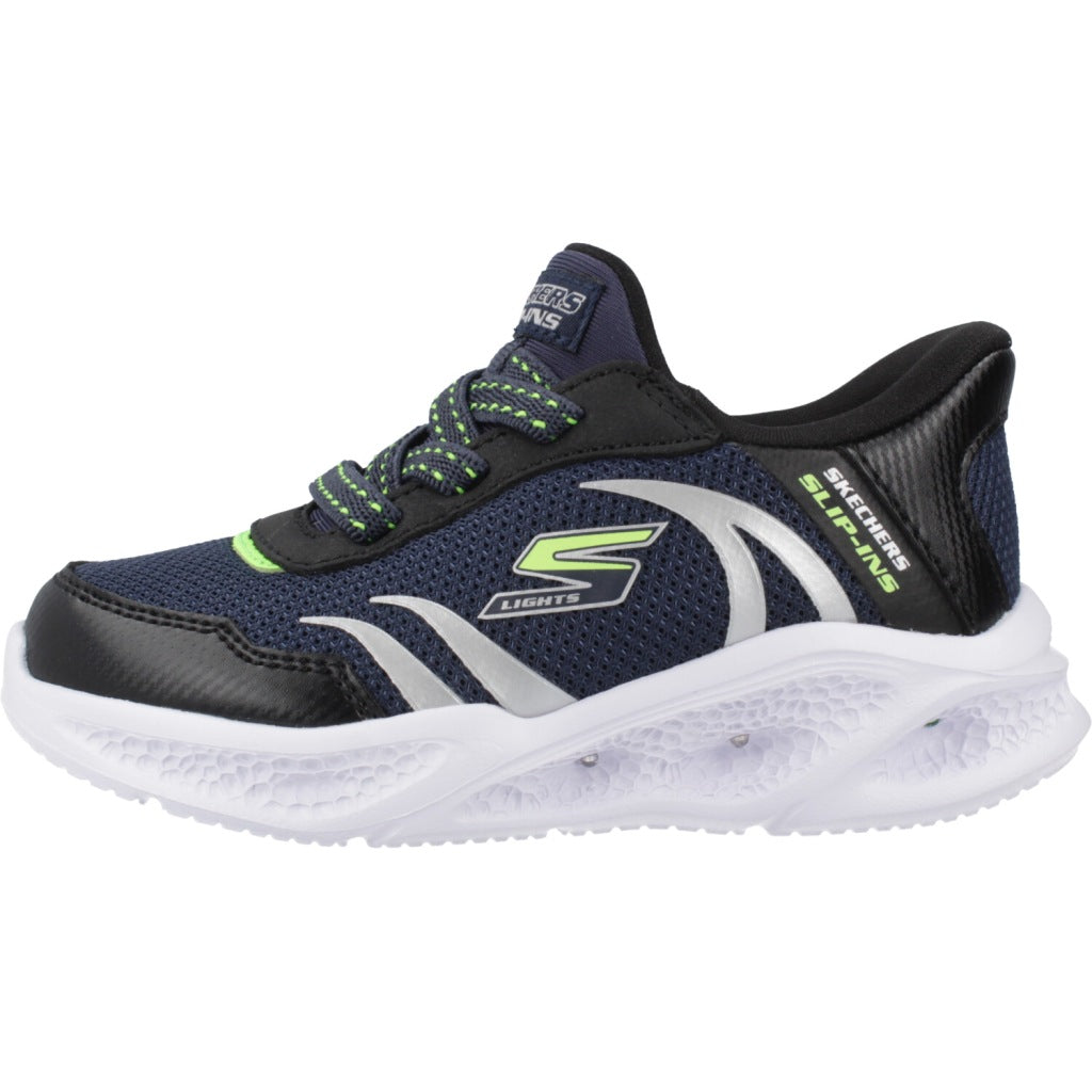 SKECHERS SLIP-INS METEOR LIGHTS en color AZUL  (2)