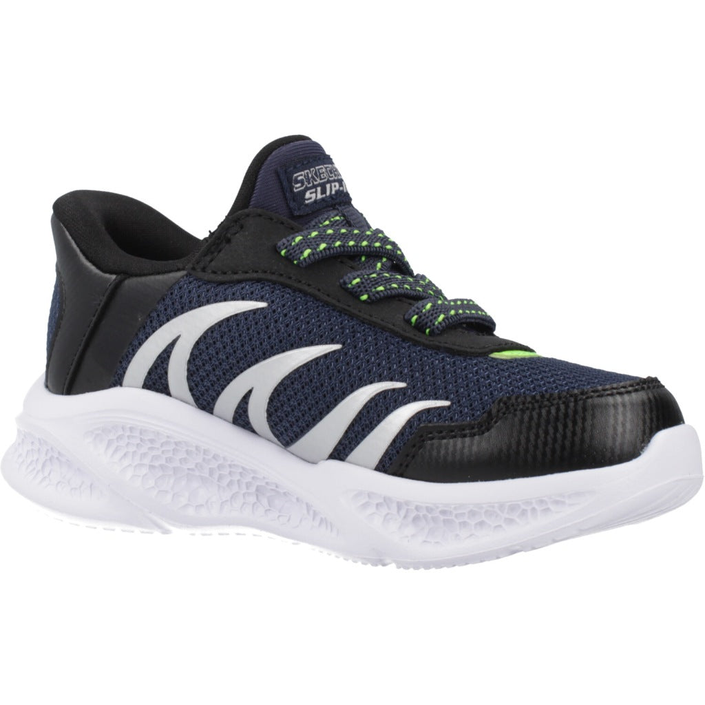 SKECHERS SLIP-INS METEOR LIGHTS en color AZUL  (5)