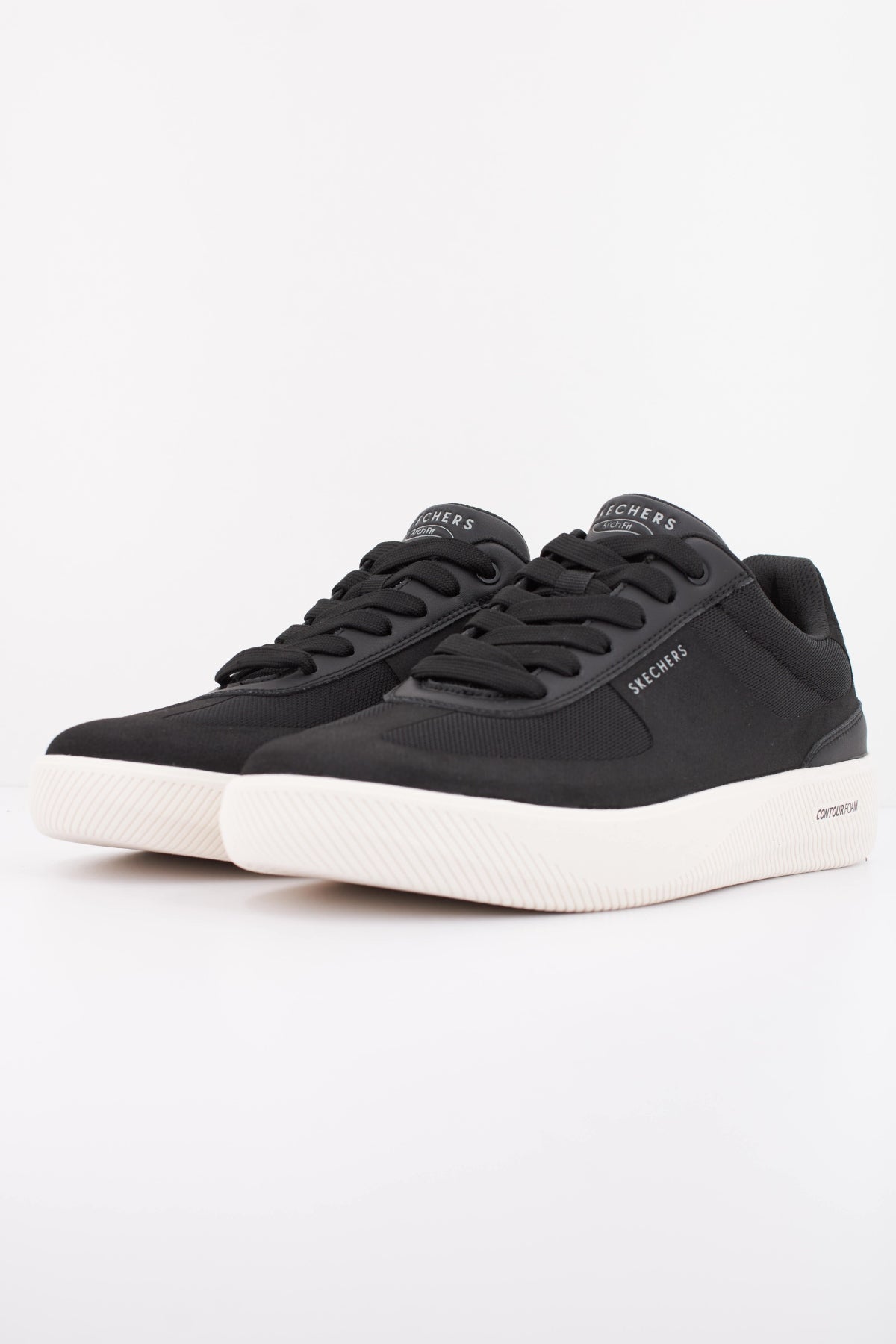 SKECHERS ARCH FIT COURT BREAK COMODO en color NEGRO  (2)