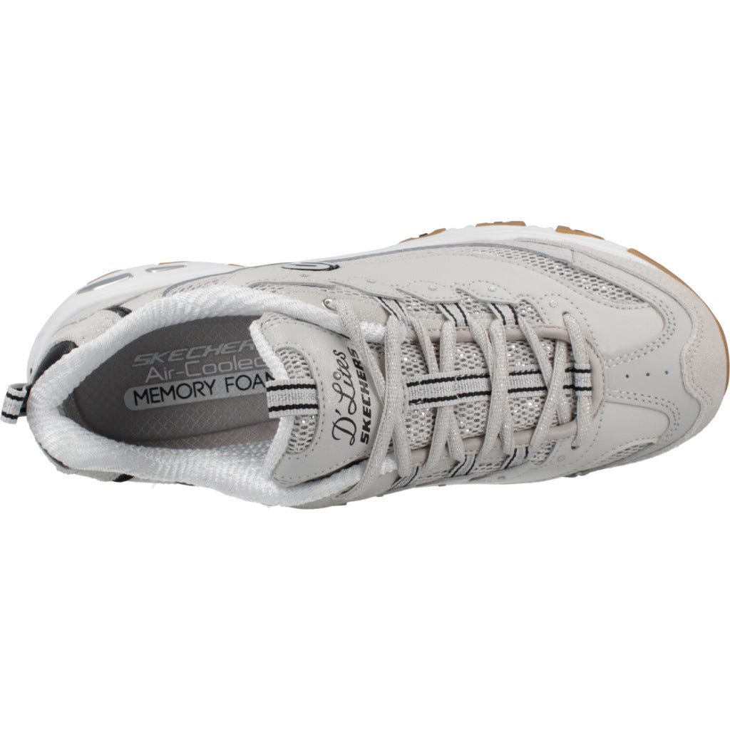 SKECHERS D LITES STELLAR SHIMMER en color BEIS  (7)