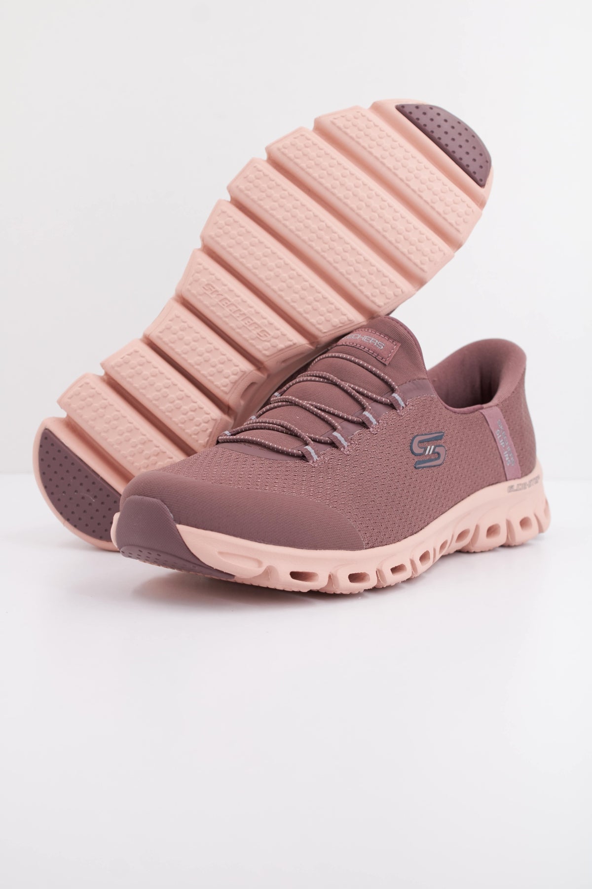 SKECHERS SLIP-INS GLIDE STEP VIBEY en color BURDEOS  (5)