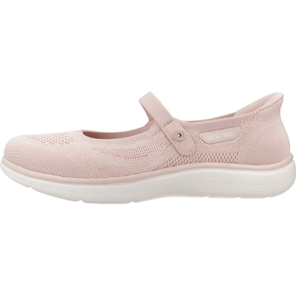 SKECHERS SLIP - INS ON THE GO FLEX RADIANT en color ROSA  (2)